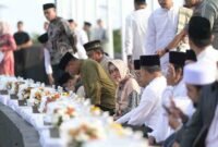 Ketua TP PKK Kota Makassar Indira Yusuf Ismail hadir dalam acara buka puasa bersama lingkup Pemerintah Kota Makassar dan Forum Kerukunan Umat Beragama (FKUB), Jumat 22 Maret 2024. (Foto: Humas Kominfo)