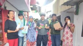 Dinas Lingkungan Hidup (DLH) Kota Makassar mulai kembali mengaktifkan Bank sampah di lorong Wisata Humberg Kelurahan Mariso Kecamatan Mariso Kota Makassar. (Foto: Istimewa)