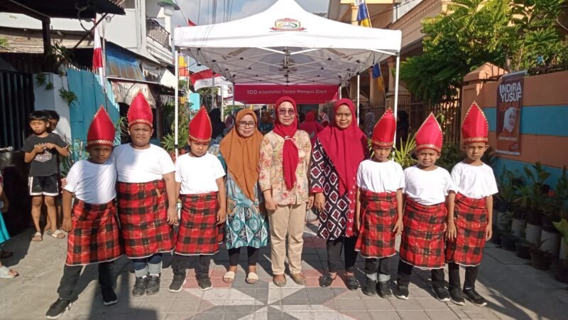 Lurah Mariso Sambut Ketua PKK Makassar di Longwis Pineberg. (Foto: Istimewa)