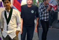 Rezky Hasan (Kiri), M. Fahresi Dg. Kulle (Tengah), Muhammad Rafy (Kanan) Kader HMI Komisariat FTI UMI. (Foto: Istimewa) 