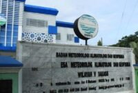 Kantor BMKG Wilayah IV Makassar, Jl Prof Abdurahman Basalamah, Kelurahan Karampuang, Kecamatan Panakkukang, Kota Makassar, Sulawesi Selatan.