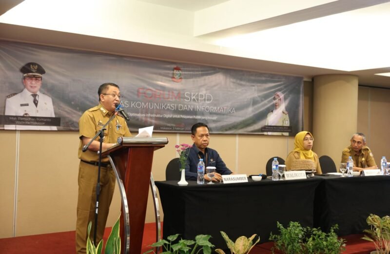 Buka Forum Perangkat Daerah Dinas Kominfo Makassar, Muh. Yasir Tekankan Pentingnya Optimalisasi Infrastruktur Digital (Foto: Istimewa) 