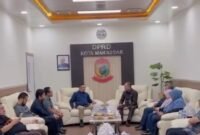Ketua Pengadilan Negeri (PN) Makassar, Dr. I Wayan Gede Rumega kunjungi kantor DPRD Makassar. (ist)