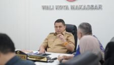 Munafri Arifuddin menerima Executive Vice President Chief Representative of Indonesia Office, Stephen Yee, dari Shanghai SUS Environment terkait Proyek PSEL, di Kantor Balai Kota Makassar. (ist)