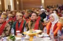 Wali Kota Makassar Munafri Arifuddin bersama Wakil Wali Kota Aliyah Mustika Ilham menghadiri acara Pelantikan Pengurus Pusat KKSS di Jakarta. (ist)