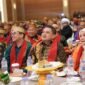 Wali Kota Makassar Munafri Arifuddin bersama Wakil Wali Kota Aliyah Mustika Ilham menghadiri acara Pelantikan Pengurus Pusat KKSS di Jakarta. (ist)
