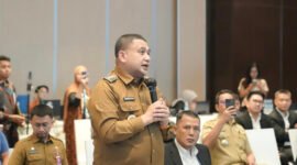 Wali Kota Makassar, Munafri Arifuddin hadiri Rapat Umum Pemegang Saham Tahunan (RUPST) PT Gowa Makassar Tourism Development (GMTD). (ist)