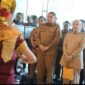 Wali Kota Makassar, Munafri Arifuddin bersama Wakil Wali Kota Aliyah Mustika Ilham dan Ketua TP PKK Makassar, Melinda Aksa menghadiri launching Gerai UMKM yang digelar di Hotel Gammara. (ist)