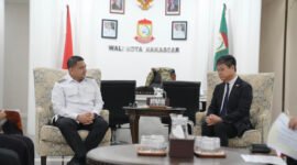 Konsulat Jenderal Jepang di Makassar, Ohashi Koichi, M.P.A., menyampaikan komitmen Pemerintah Jepang untuk memperkuat kerja sama dengan Pemerintah Kota Makassar. (ist)