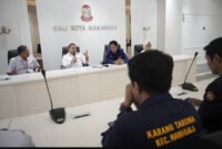 Wali Kota Makassar, Munafri Arifuddin, menerima audiensi dari pengurus Karang Taruna Kota Makassar di Kantor Balai Kota. (ist)