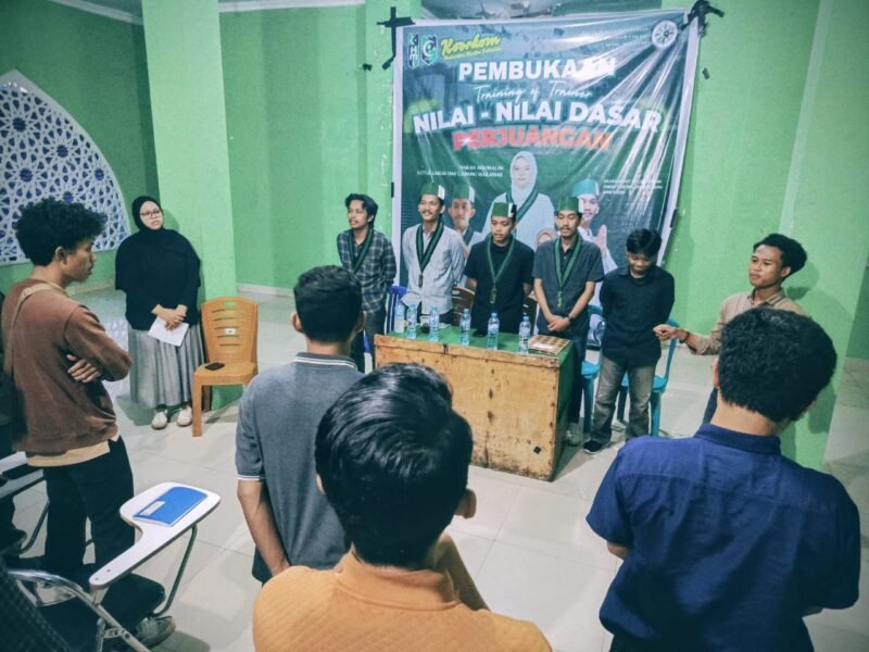 Penutupan TOT NDP Korkom UMI di Sekretariat HMI Cabang Makassar. (ist)